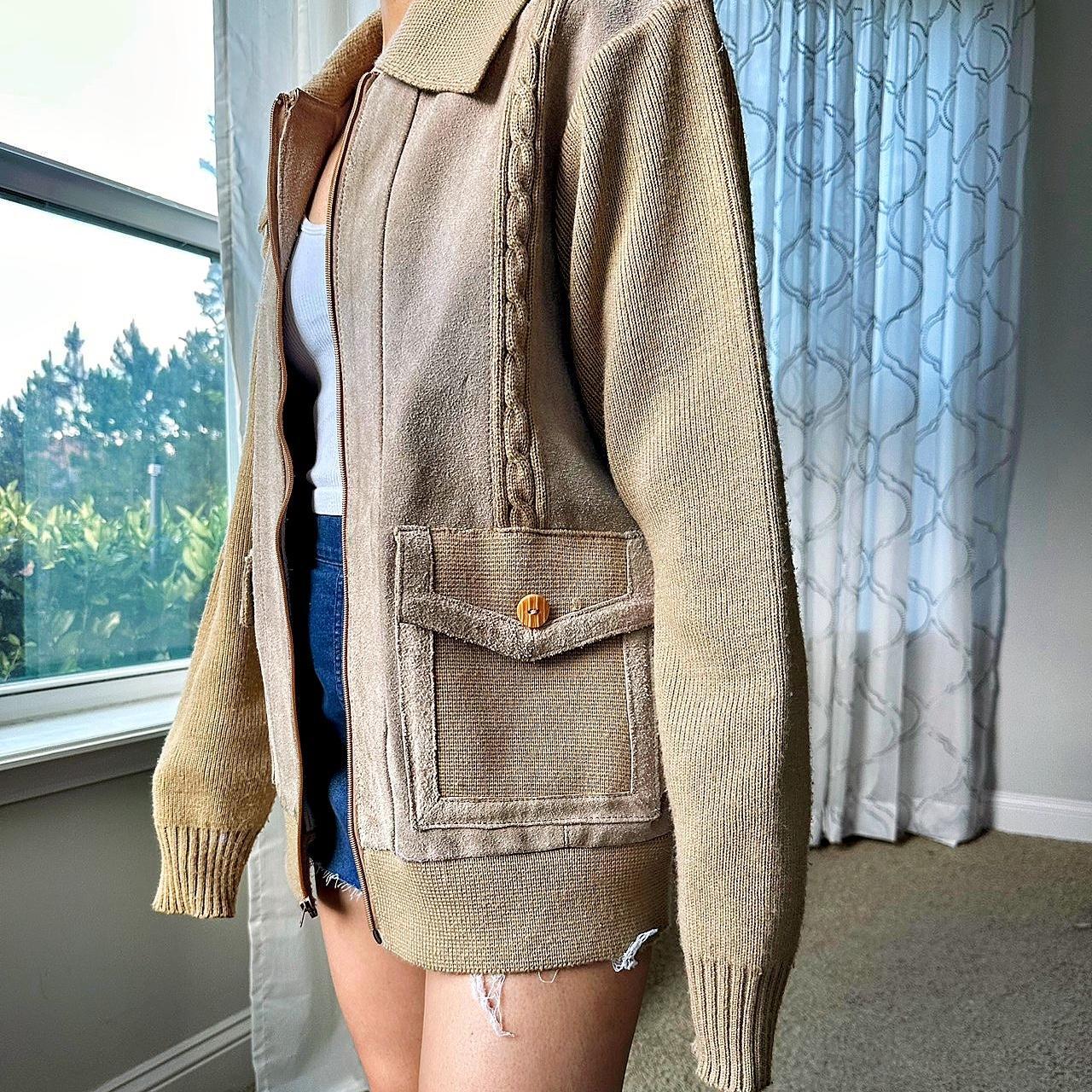 Women's Tan and Khaki Jacket