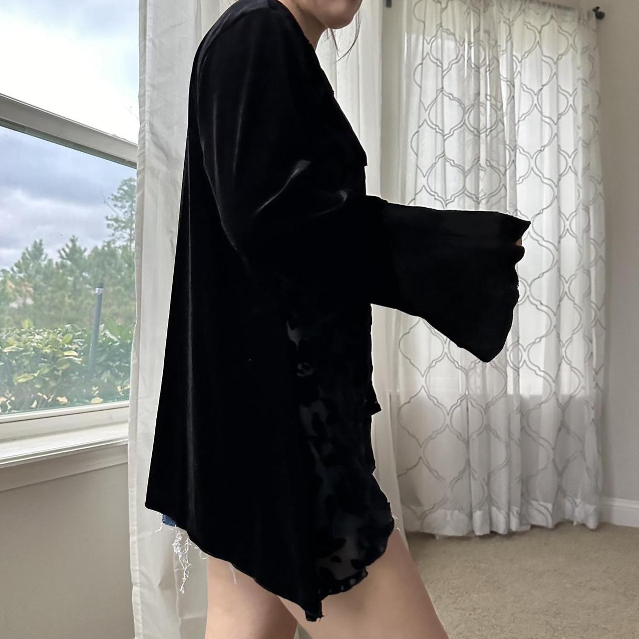 Women's Black and Gold Blouse