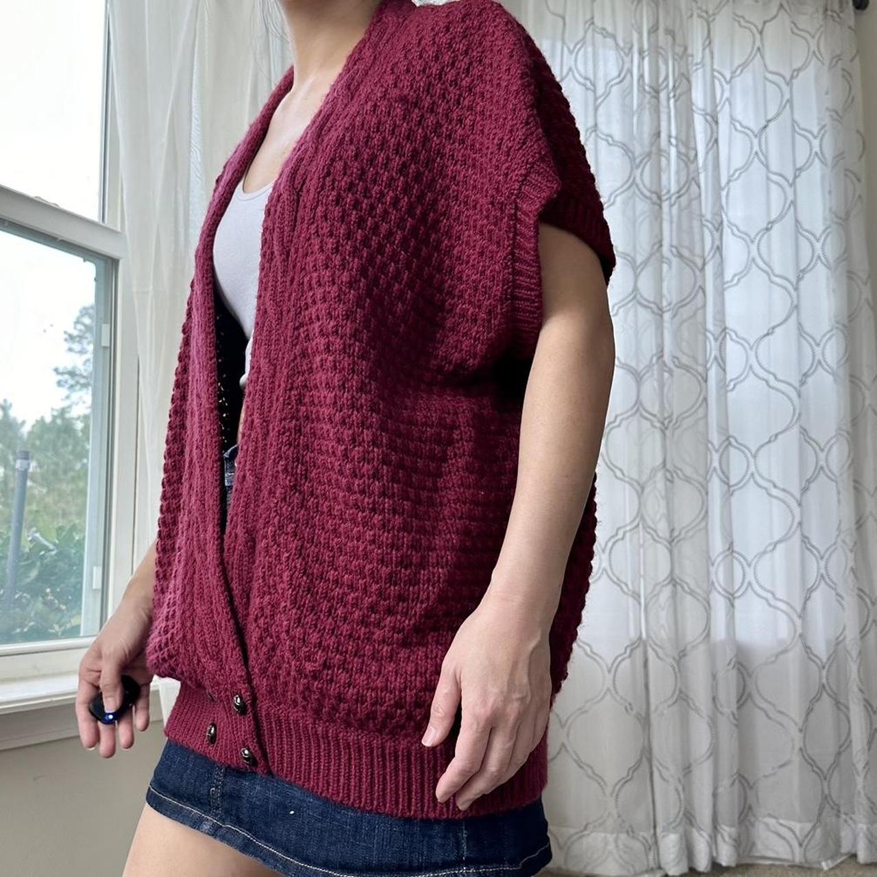 Women's Burgundy Gilet