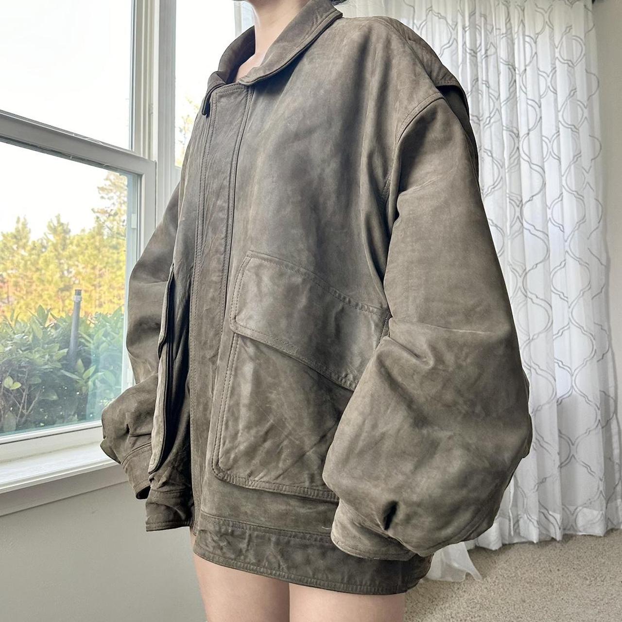 Women's Khaki and Brown Jacket