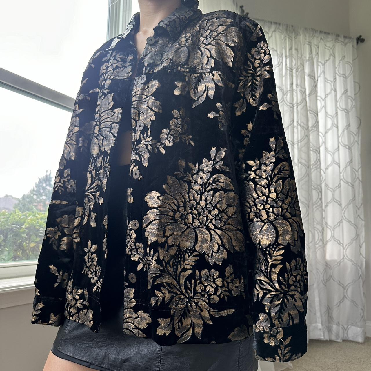 Women's Black and Tan Jacket