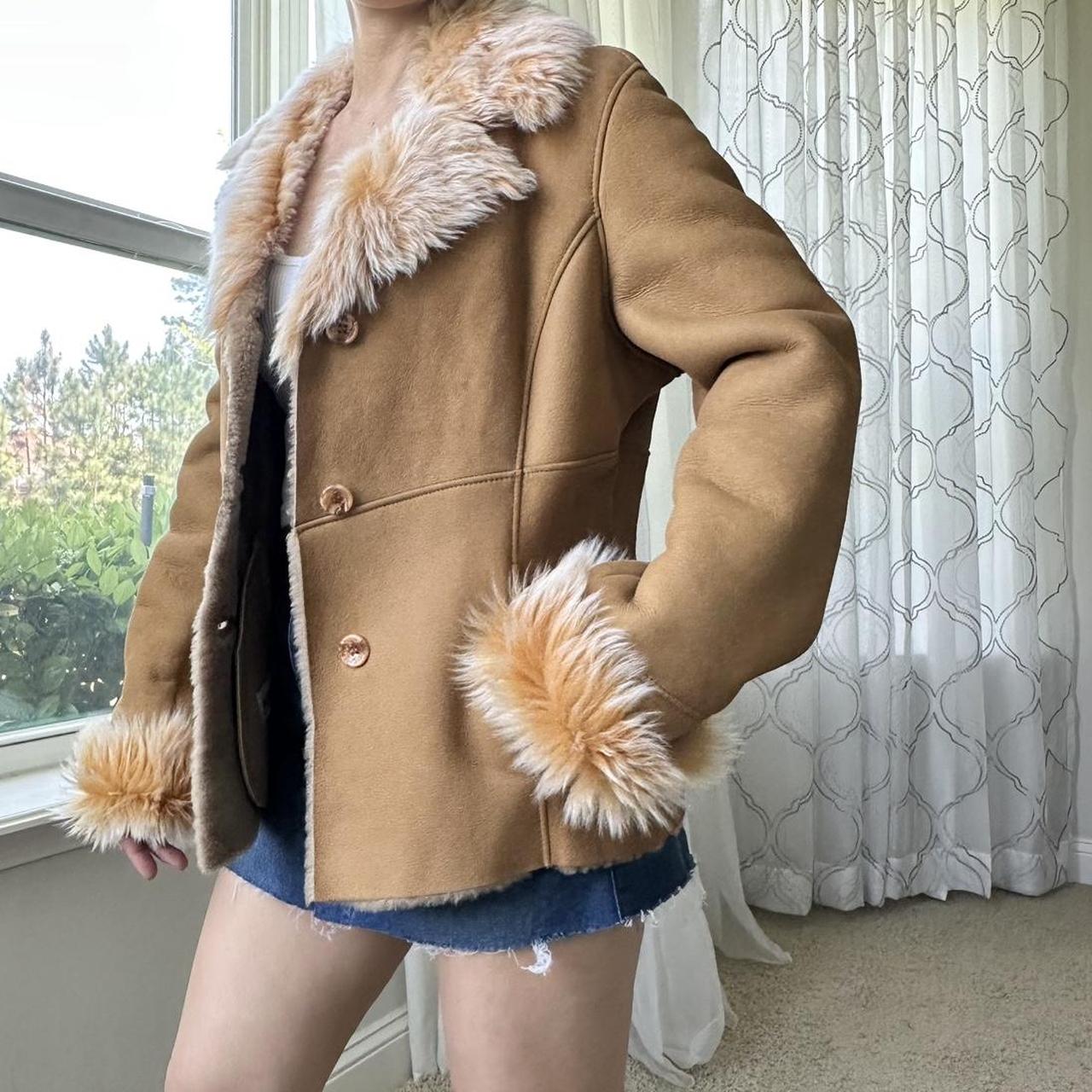 Women's Tan and Cream Jacket