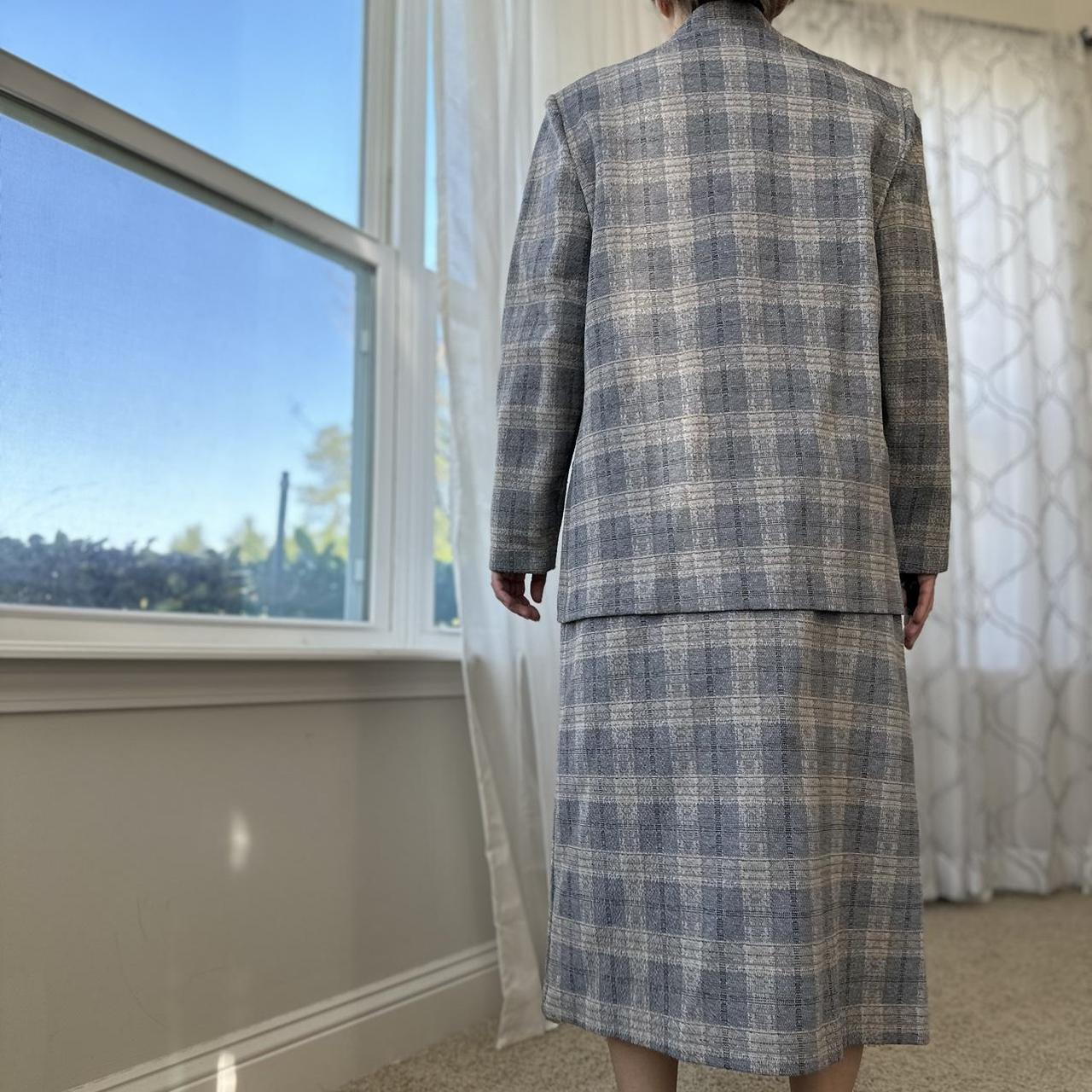 Women's Blue and Grey Suit
