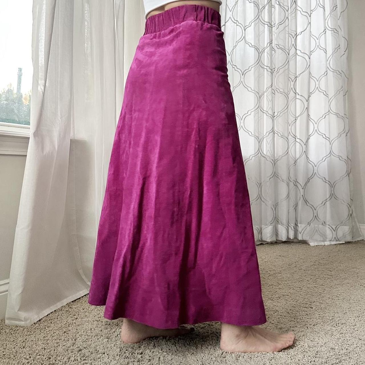 Women's Pink and Purple Skirt