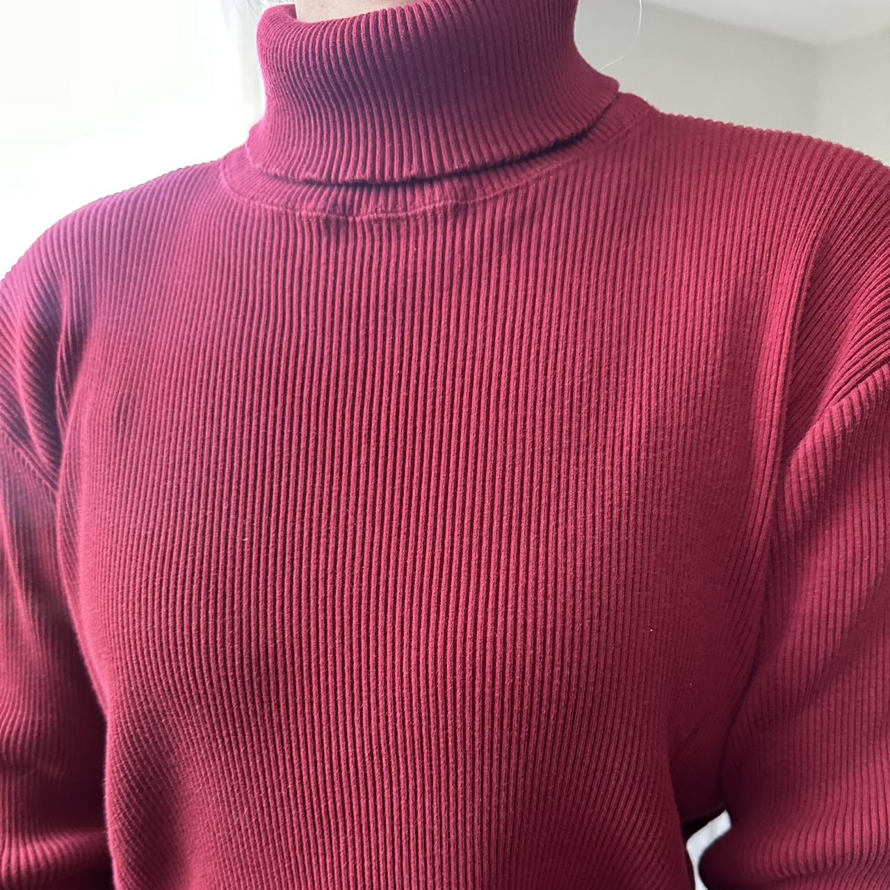 Ralph Lauren Women's Red and Burgundy Jumper