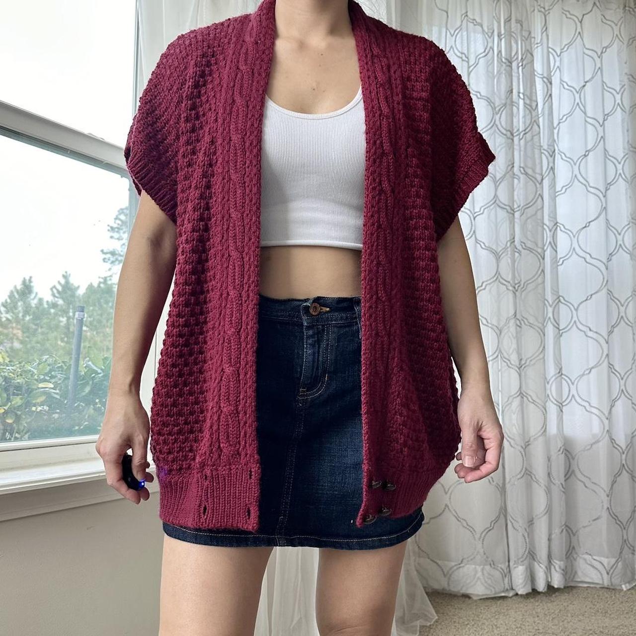 Women's Burgundy Gilet