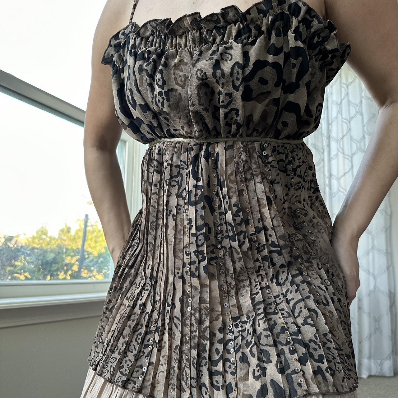 Women's Brown and Black Vest