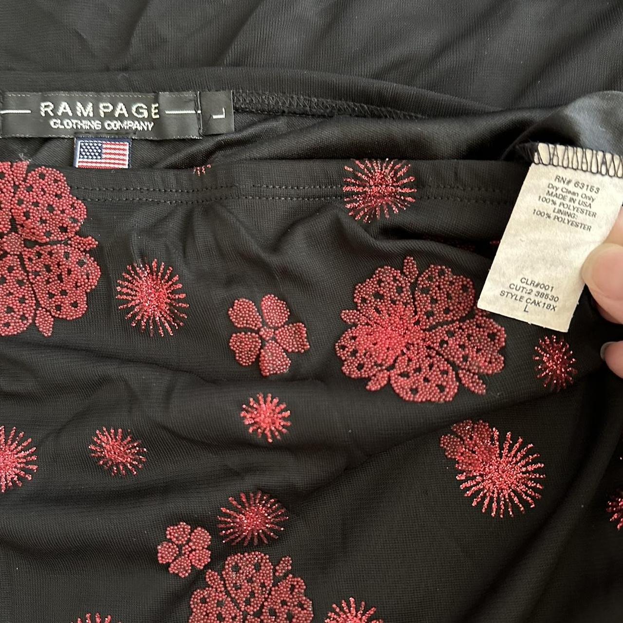 Rampage Women's Black and Red Skirt
