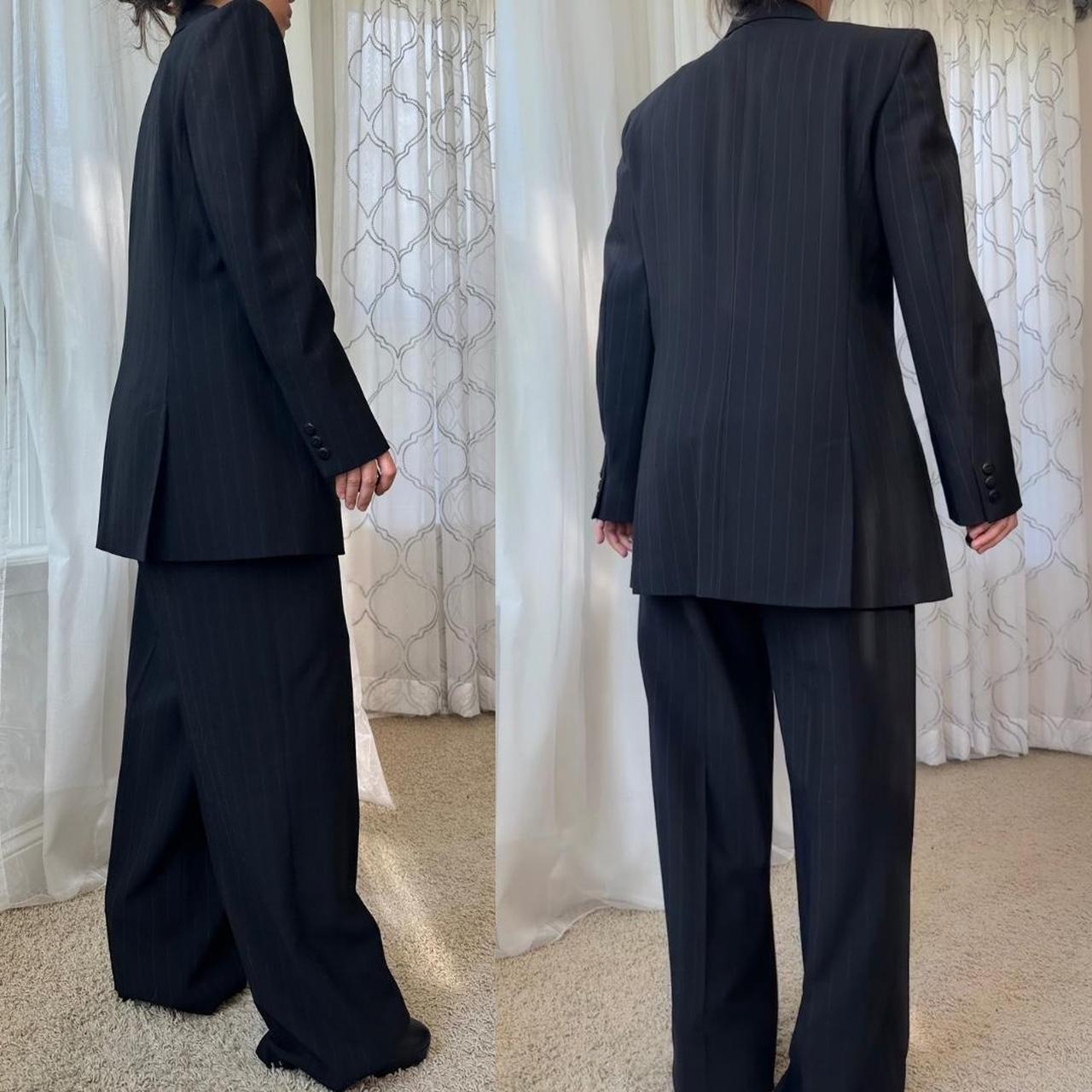 Max Mara Women's Black and Brown Suit