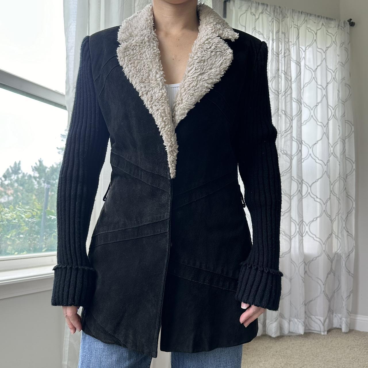Women's Black and Cream Jacket