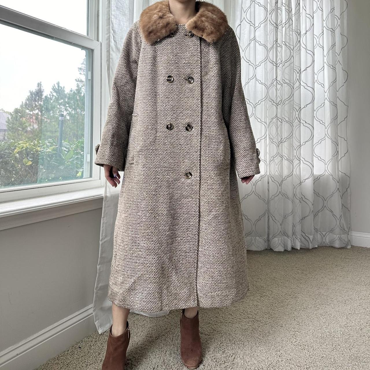 Women's Tan and Brown Coat