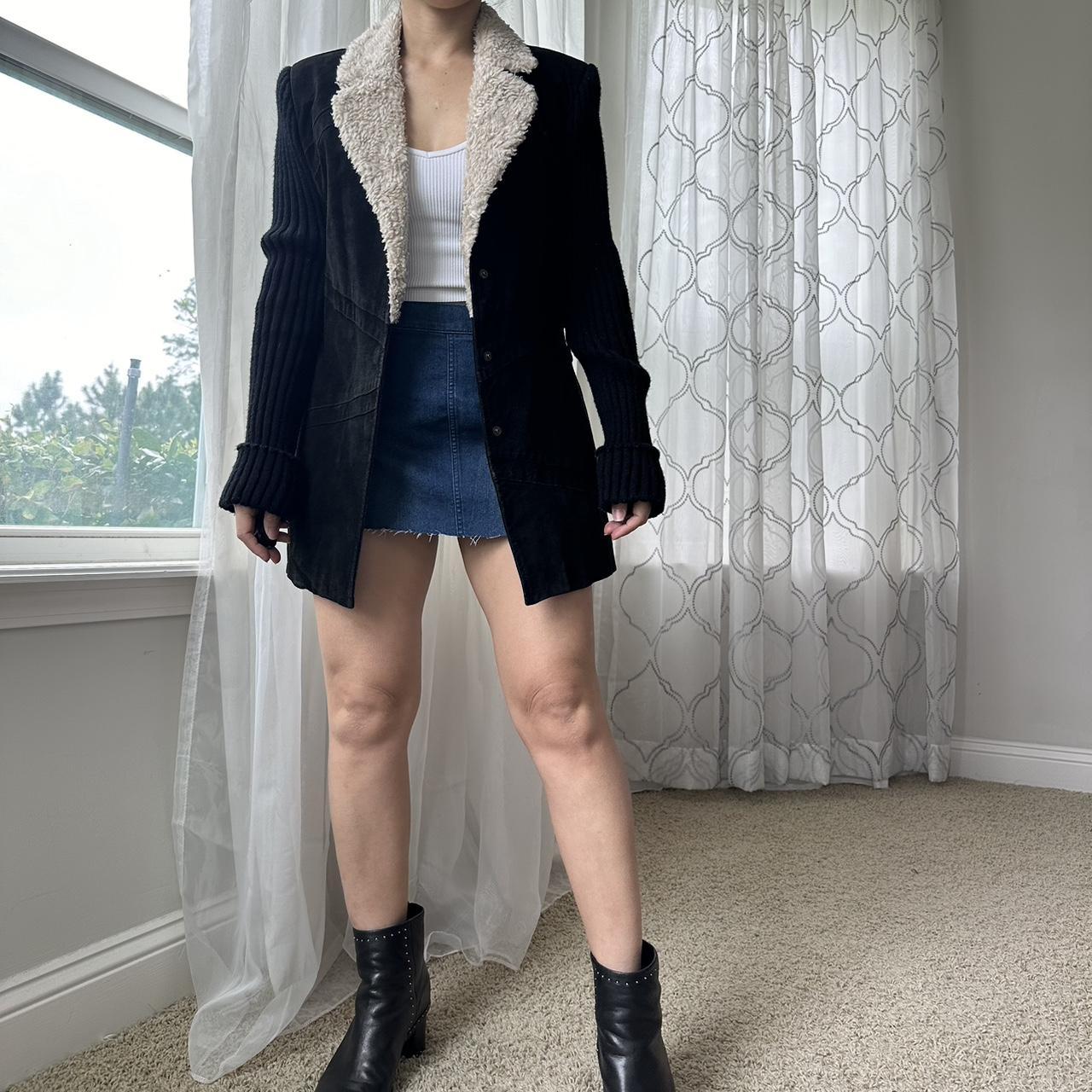 Women's Black and Cream Jacket