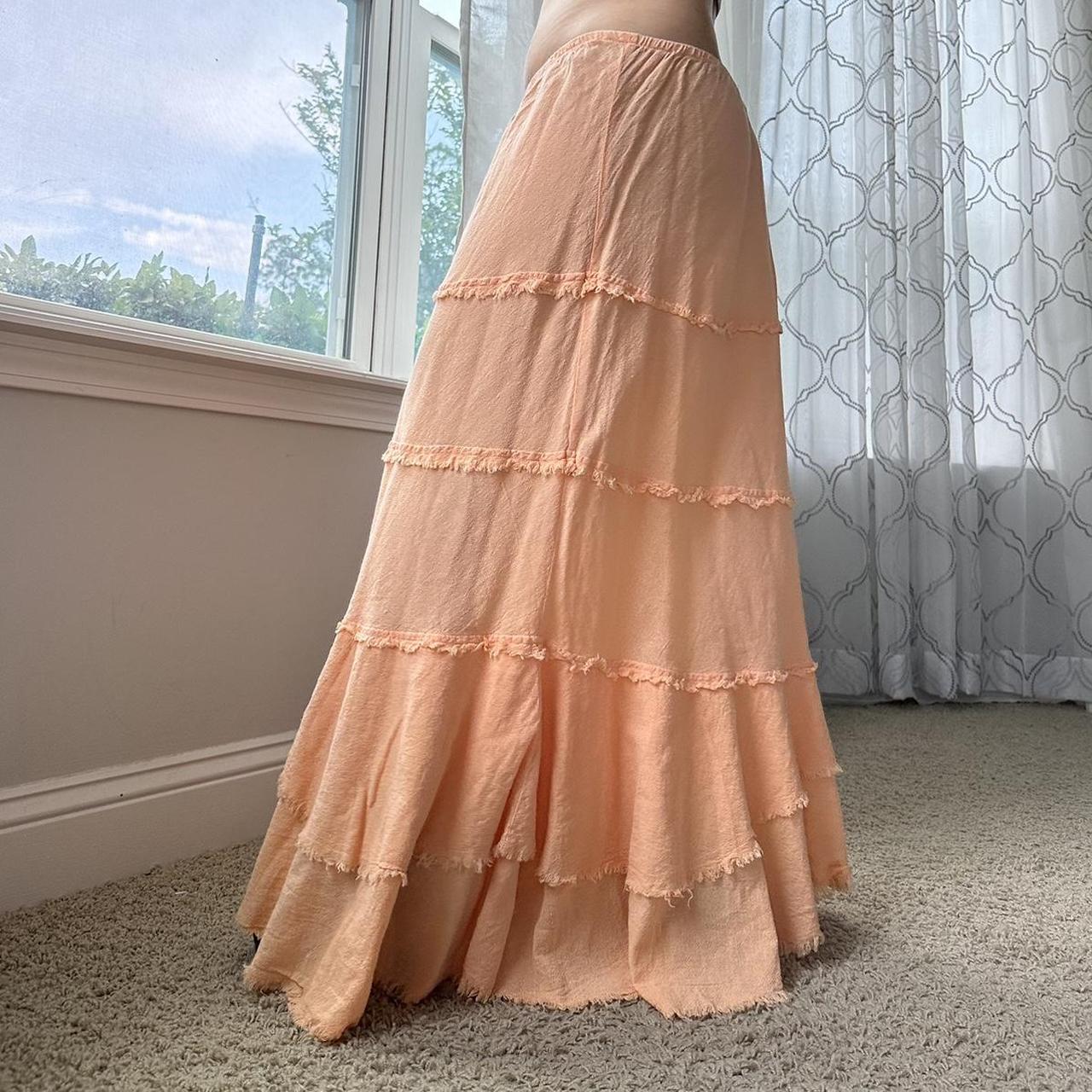 Women's Orange and Pink Skirt