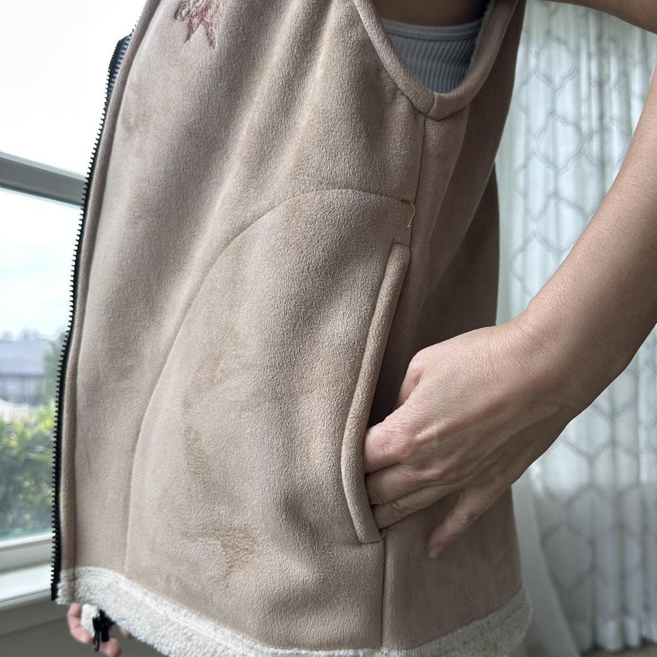 Women's Tan and Brown Gilet