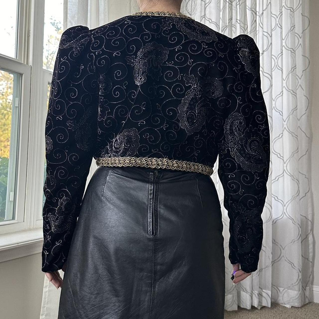 Women's Black and Gold Jacket