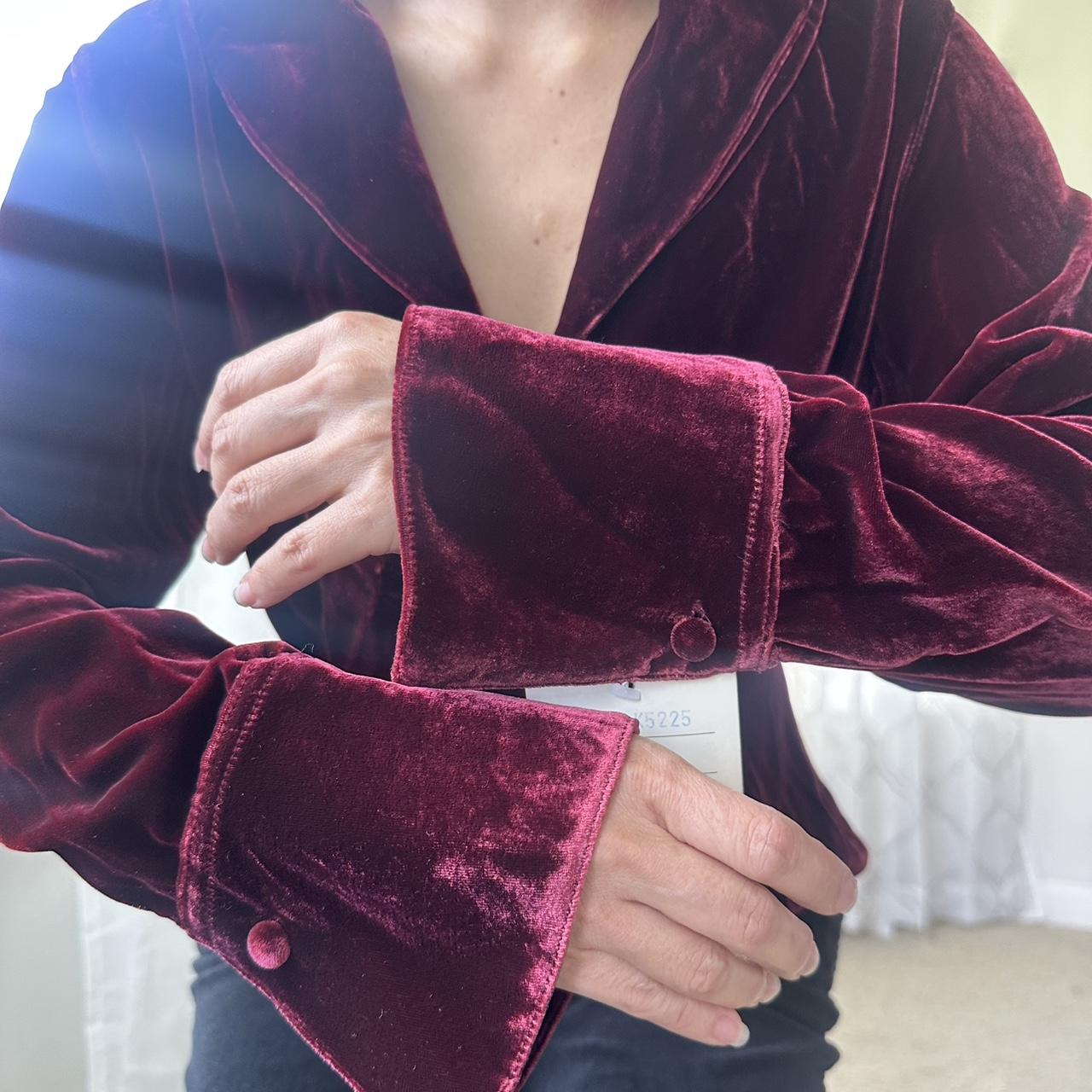 Women's Burgundy and Black Jacket