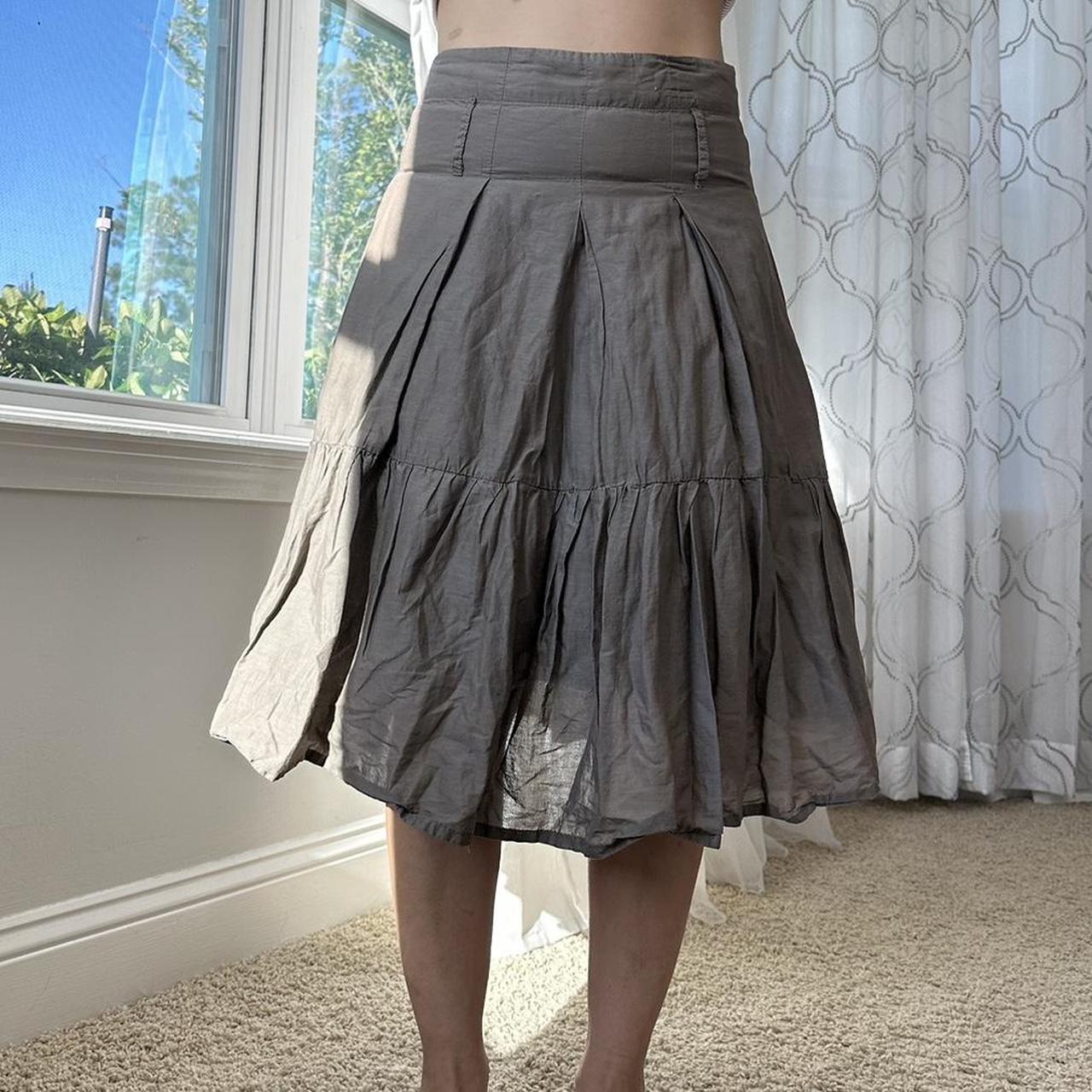 Women's Brown and Khaki Skirt