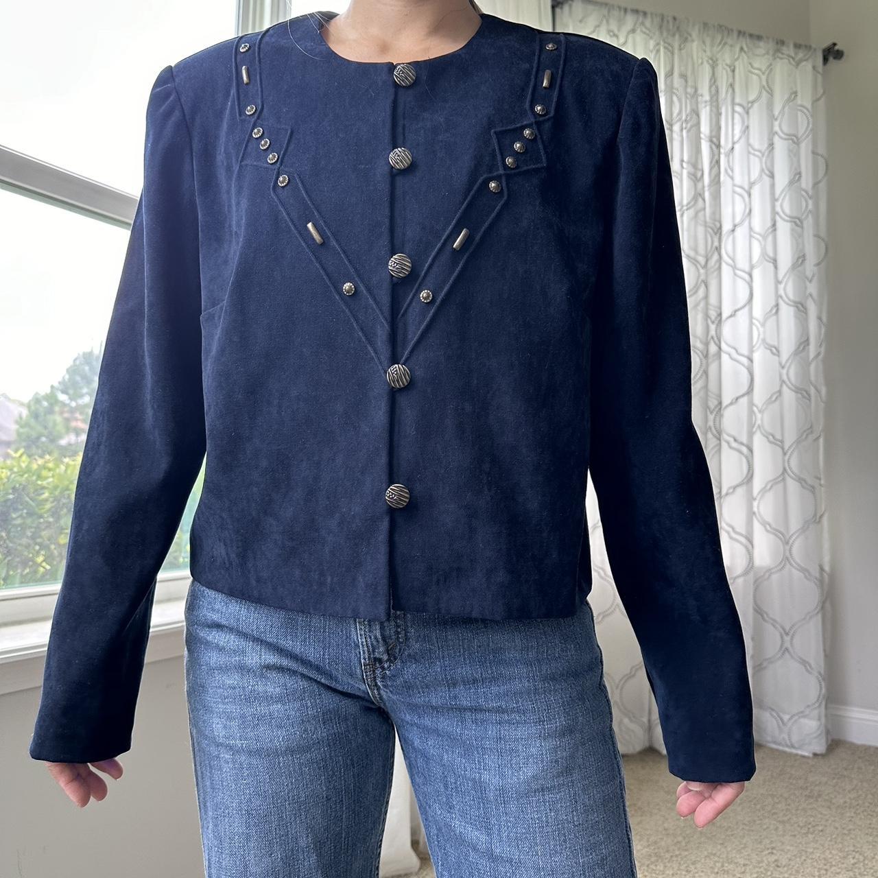 Women's Navy and Gold Jacket