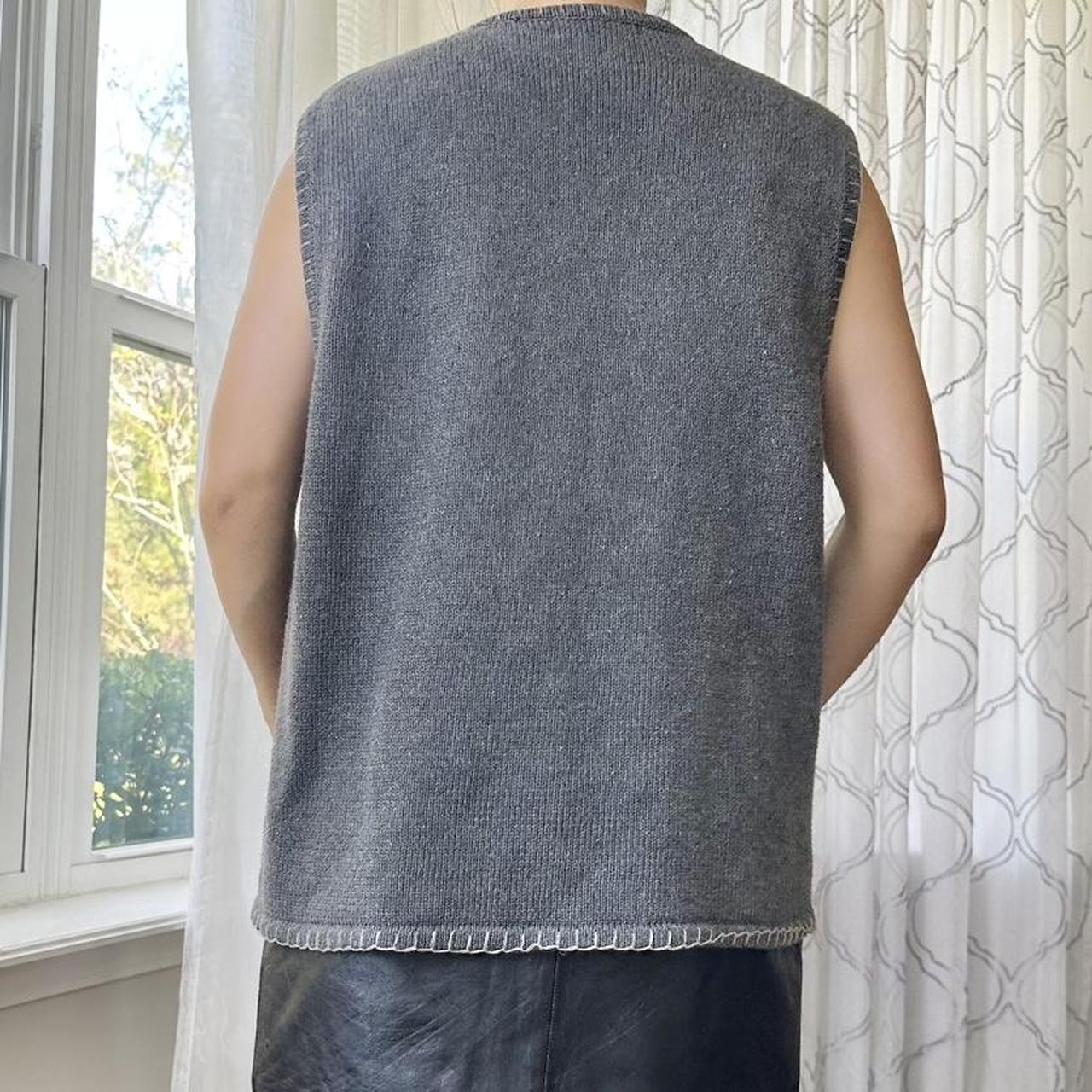 Women's Black and Grey Gilet