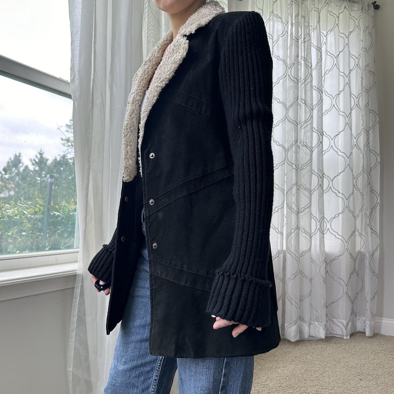 Women's Black and Cream Jacket