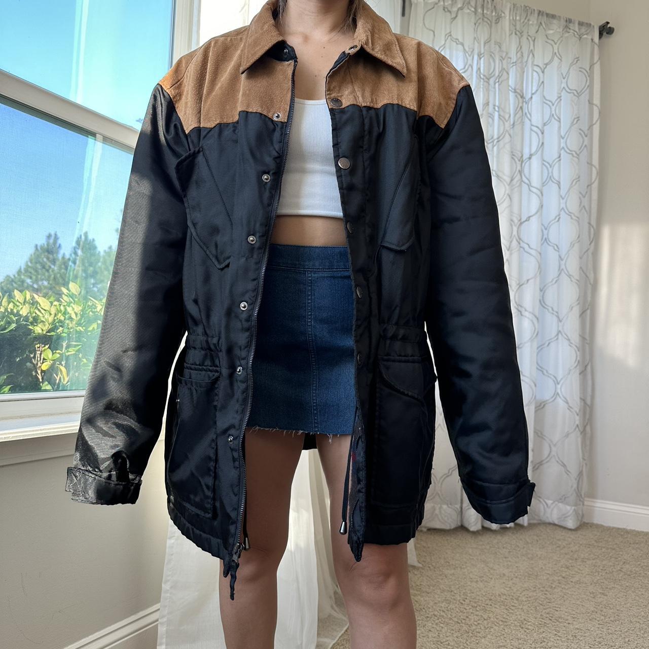 Women's Black and Tan Jacket