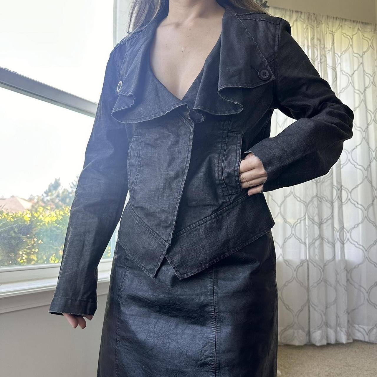 Cabi Women's Black and Grey Jacket