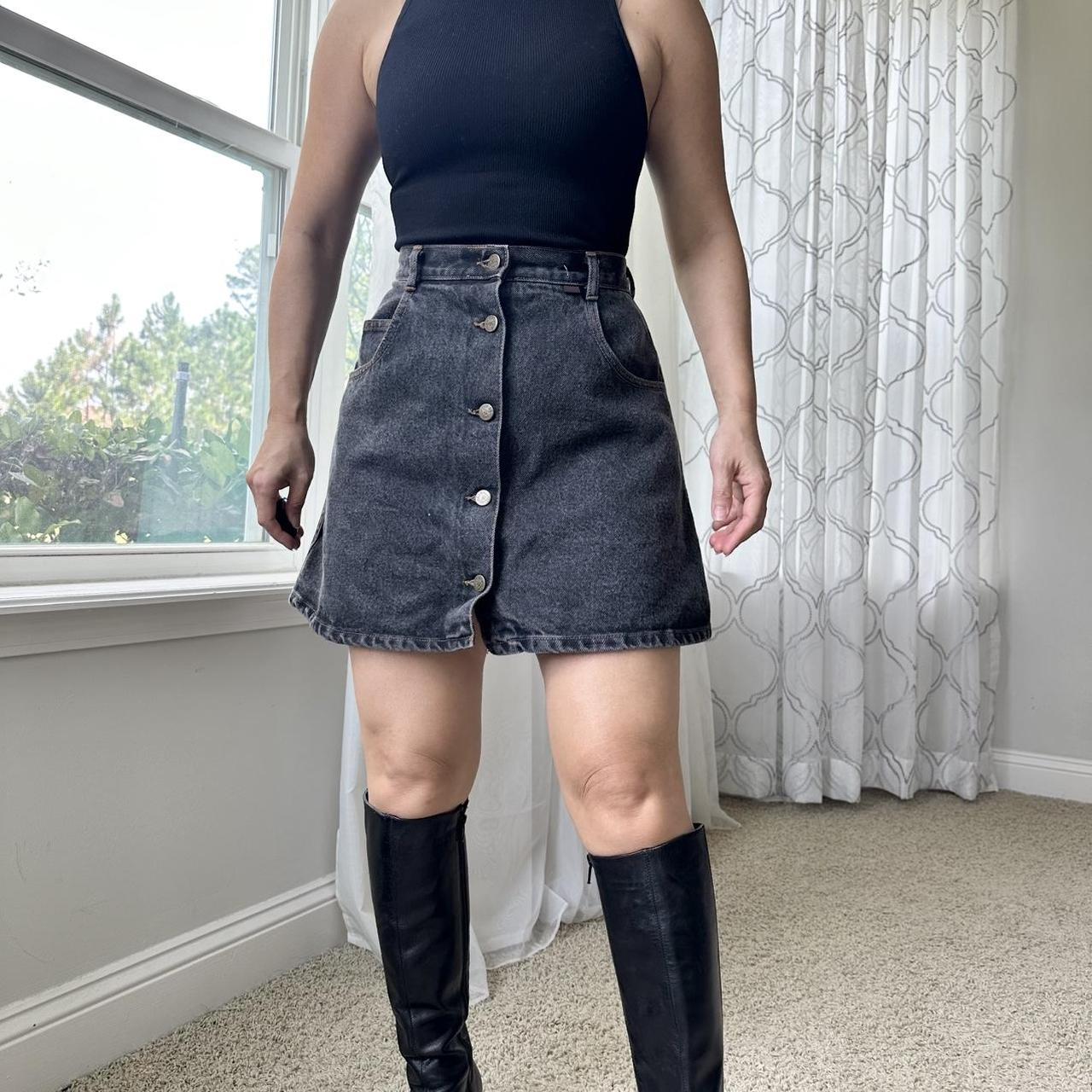 Guess U.S.A. Women's Black and Grey Skirt